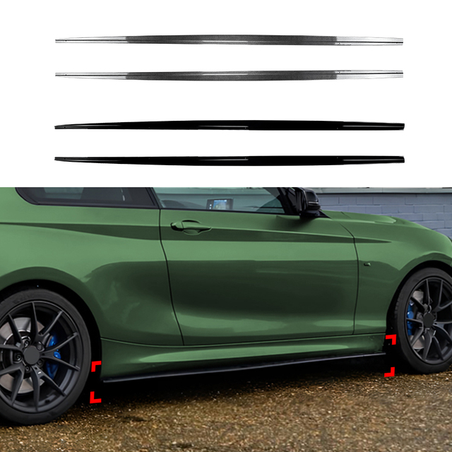 BMW 2 Series F22 f23 m Sport 2014-2019 için amp-z yan etek rocker paneli ayırıcı dudak