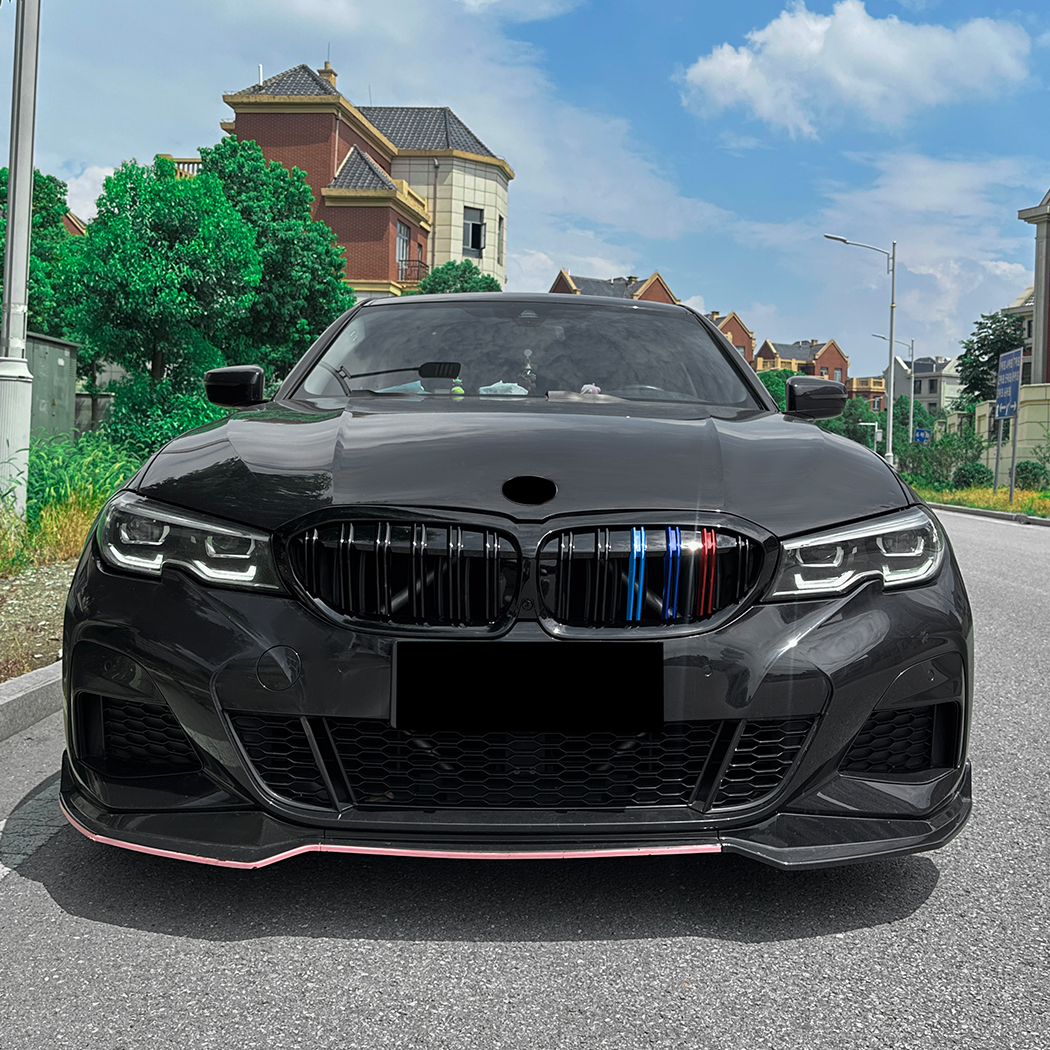 AMP-Z Front Bumper Grille Grill Black For BMW 3 Series G20 Pre-facelift 2019-2022