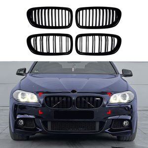 AMP-Z Front Bumper Grille Grill For BMW 5 Series F10 F11 2011-2017