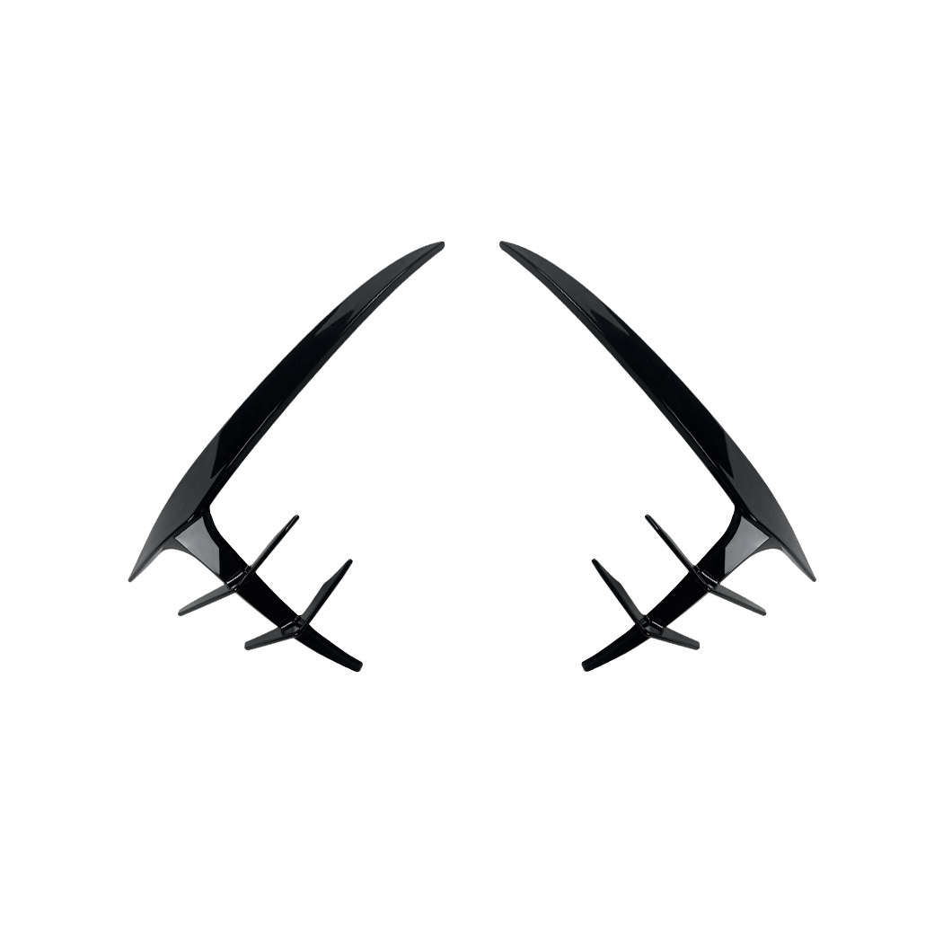 AMP-Z Front Bumper Fins Spoiler Canards For Audi A5 S5 F5 Sline 2017-2020