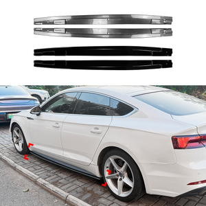AMP-Z Side Skirt Rocker Panel Splitter Lip For Audi A5 S5 F5 Pre-facelift 4-doors Sportback 2017-2020
