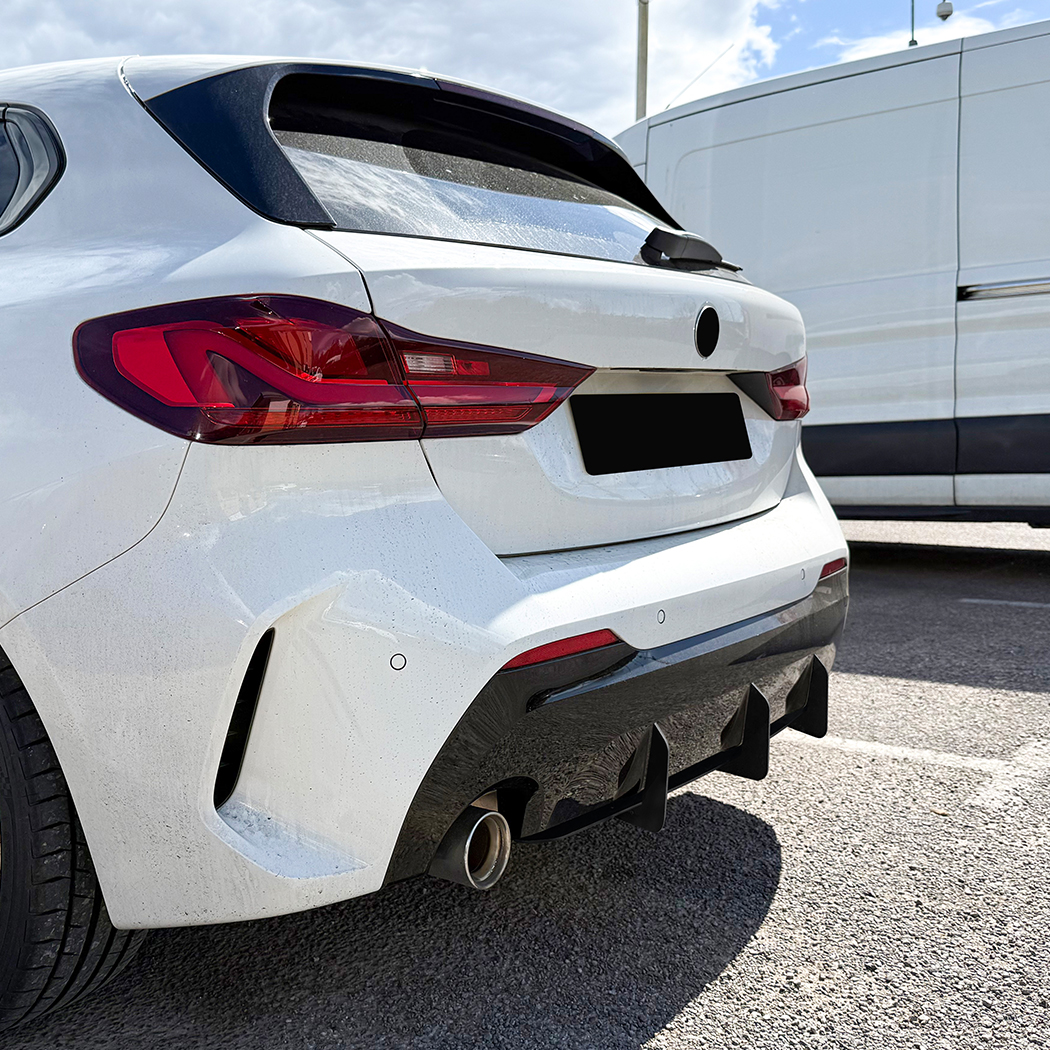 AMP-Z Rear Bumper Spoiler Diffuser Valance Lip For BMW 1 Series F40 M Sport 2019-2024
