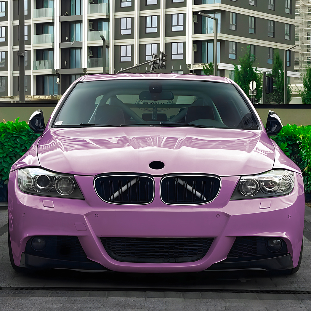 AMP-Z Front Bumper Grille Grill With Lights Black For BMW 3 Series E90 E91 Facelift 2009-2012