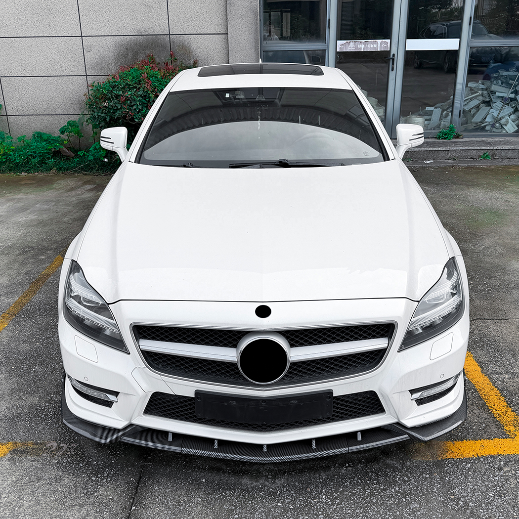 AMP-Z Front Bumper Lip Splitter For Mercedes Benz CLS Class C218 Pre-Facelift AMG-Line 2011-2013
