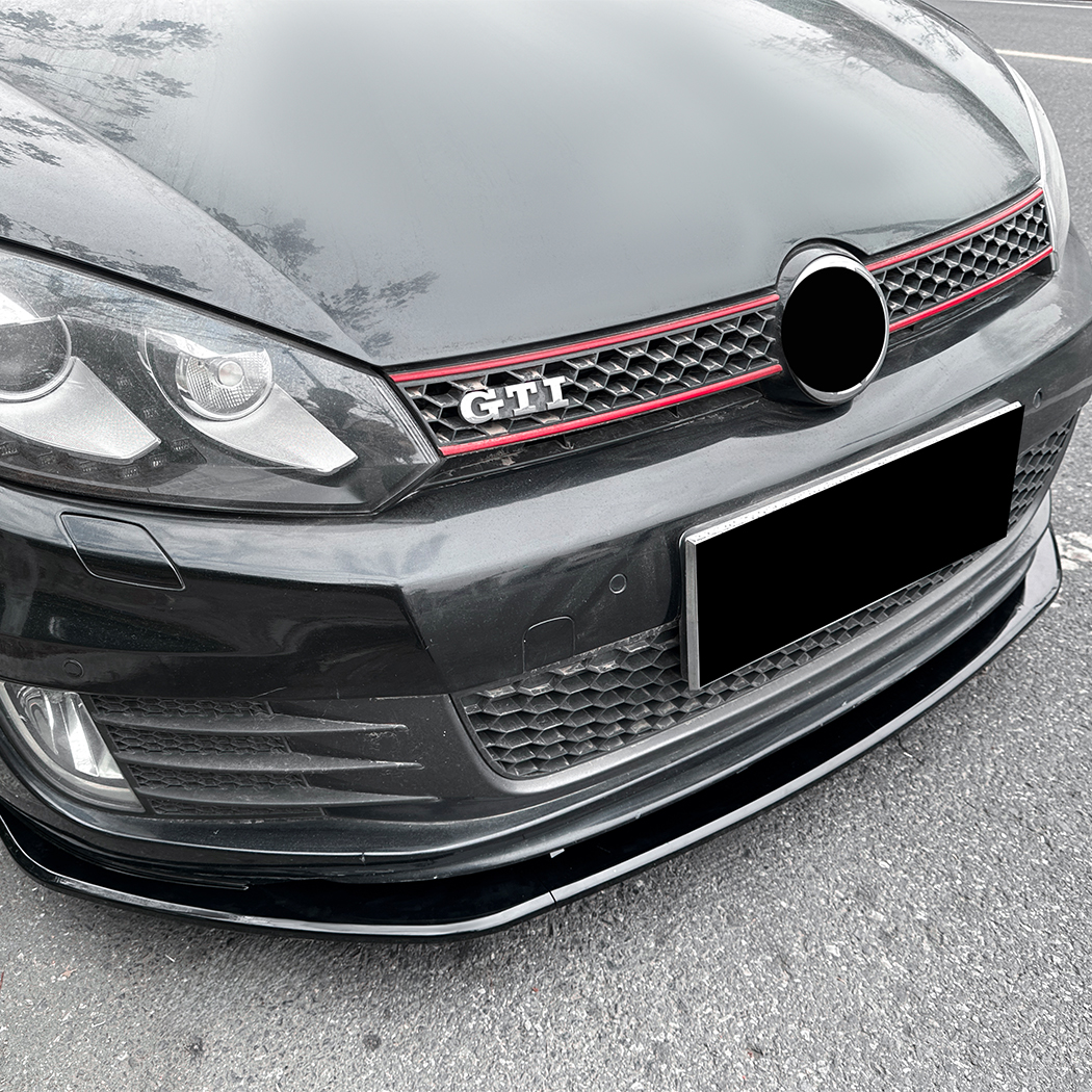 AMP-Z Front Bumper Lip Spiltter For VW Volkswagen Golf MK6 GTI 2008-2021