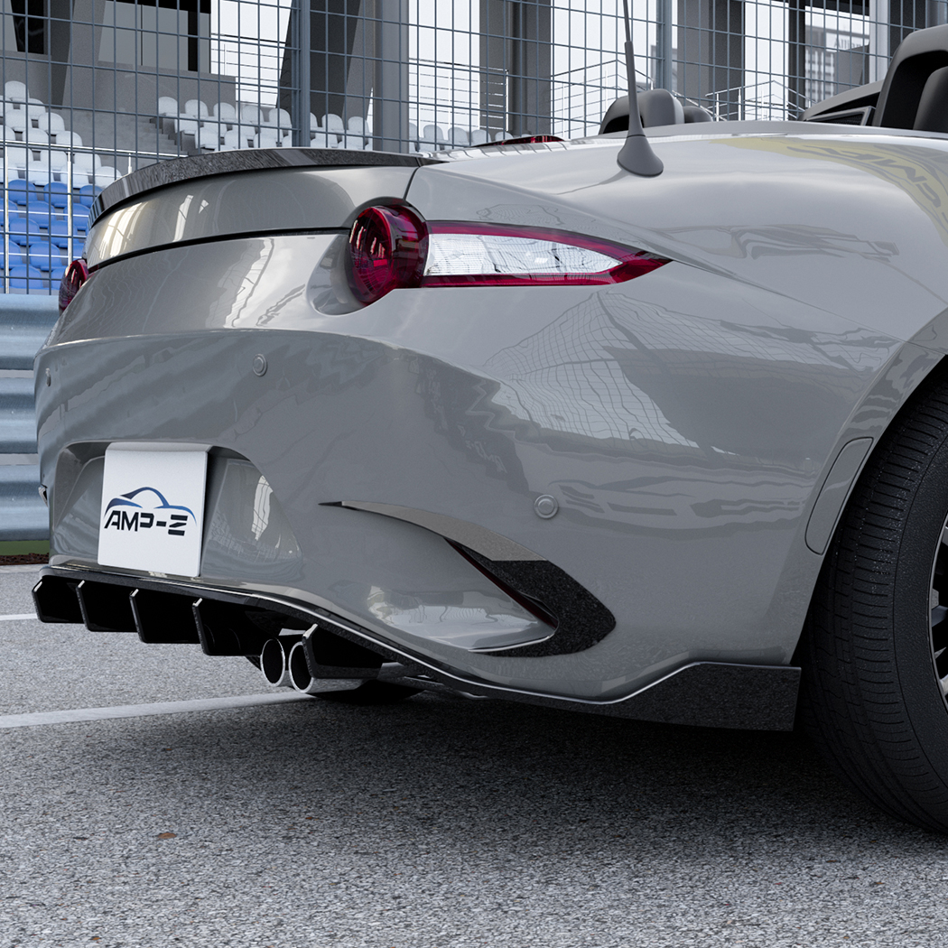 AMP-Z Rear Bumper Fins Spoiler Canards For Mazda MX-5 Miata 2016+