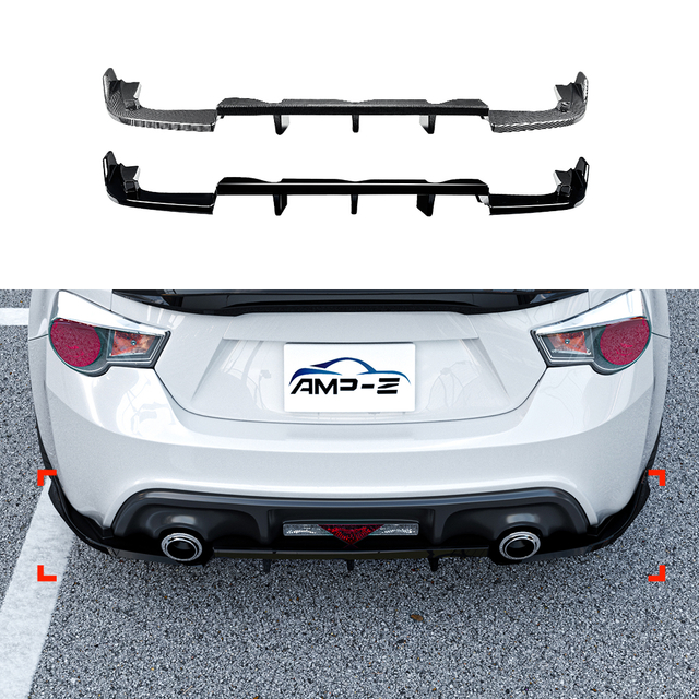AMP-Z المصد الخلفي Diffuser Diffuser Valance Lip لـ Toyota GT86 ft86 scion fr-s 2012-2020