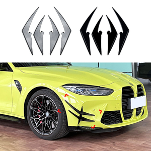 AMP-Z Front Bumper Fins Spoiler Canards For BMW 3 Series M3 M4 G80 G81 G82 G83 2021+