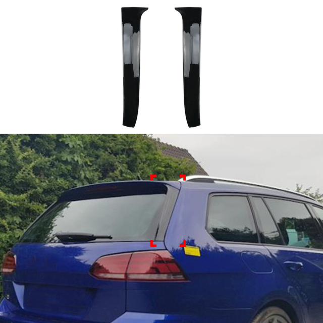 AMP-Z المفسد جانب جناح السقف الخلفي لـ VW Volkswagen Golf MK7 7.5 Variant 2013-2019