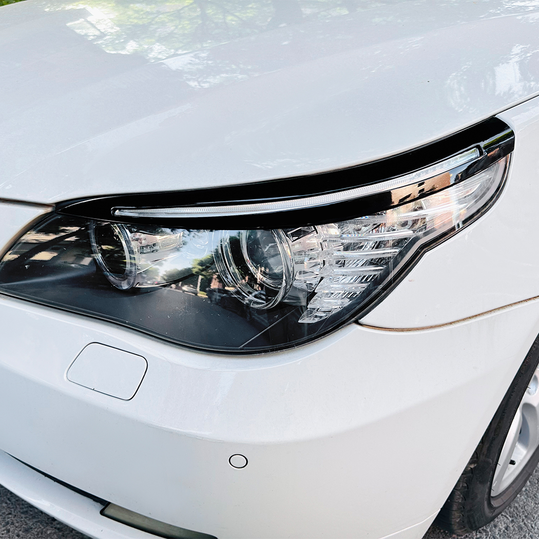AMP-Z Headlight Eyebrows Eyelids Sticker For BMW 5 Series E60 E61 2004-2010