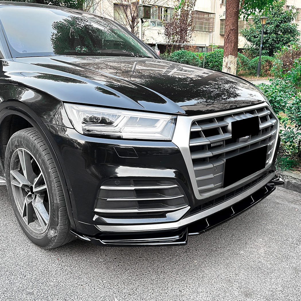 AMP-Z Front Bumper Lip Spiltter For Audi Q5 FY Sline Pre-facelift 2018-2020