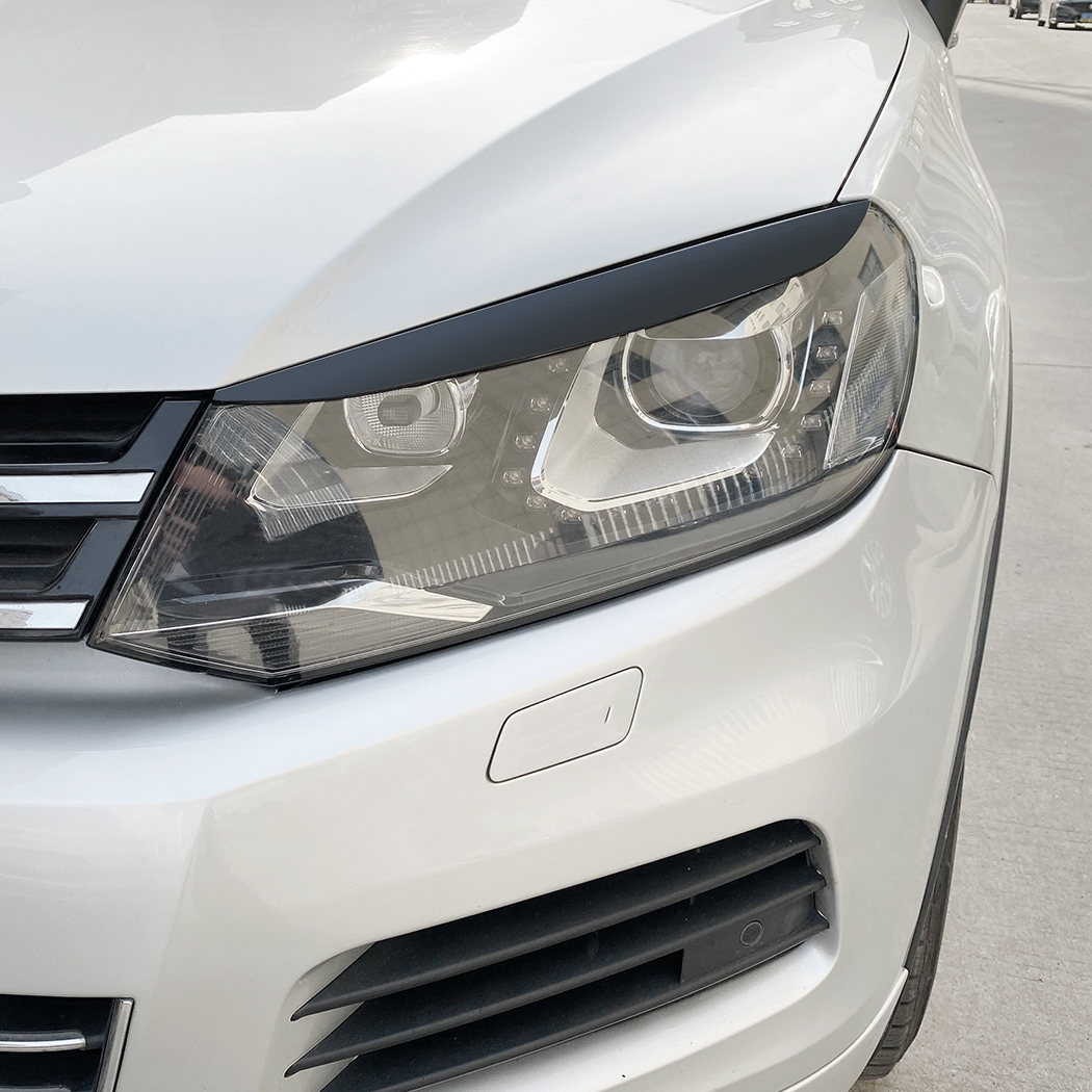 AMP-Z Headlight Eyebrows Eyelids Sticker For VW Volkswagen Touareg 2010-2018