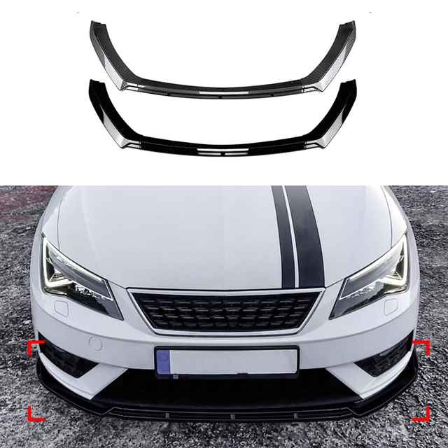 AMP-Z الأمامي الشفاه الشفاه spiltter ل Seat Leon MK3. 5 Standard 2017-2019