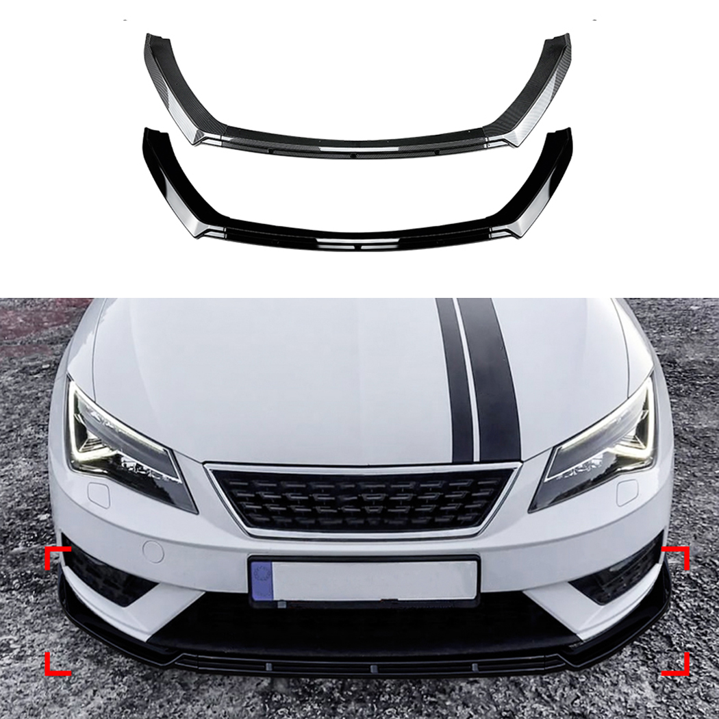 AMP-Z Front Bumper Lip Spiltter For Seat Leon MK3.5 Standard 2017-2019