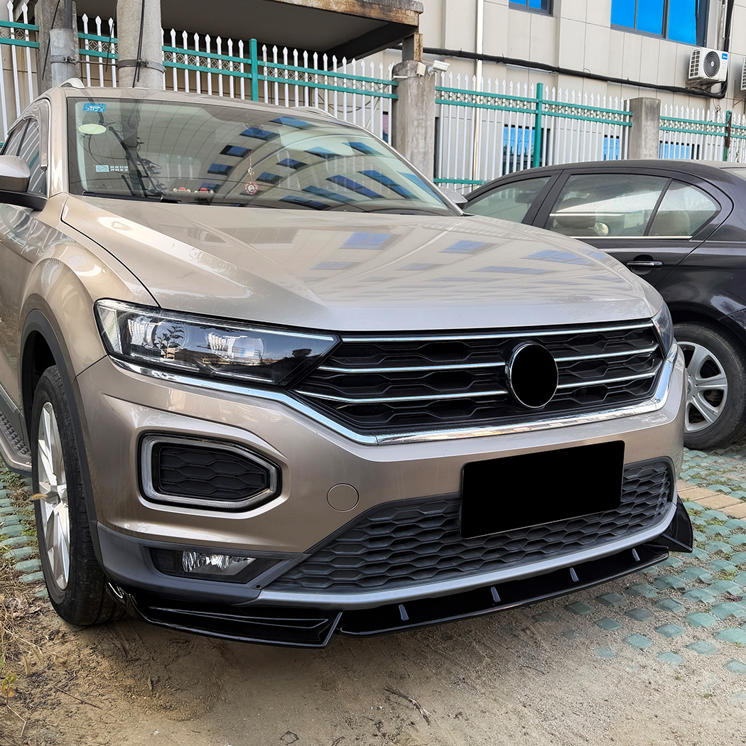 AMP-Z Front Bumper Lip Splitter For VW Volkswagen T-Roc Standard 2018-2022