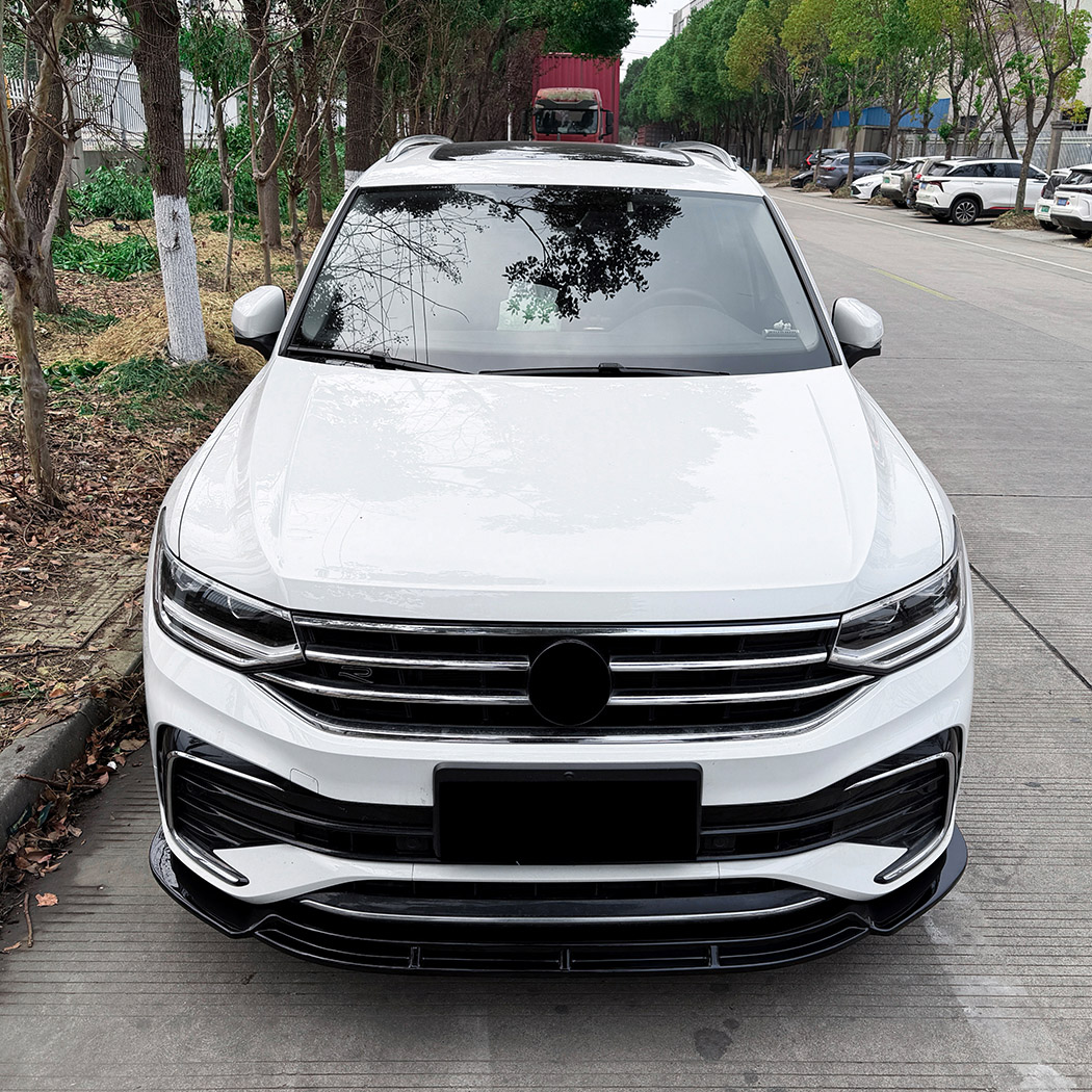 AMP-Z Front Bumper Lip Splitter For VW Volkswagen Tiguan MK2.5 Rline 2021-2023