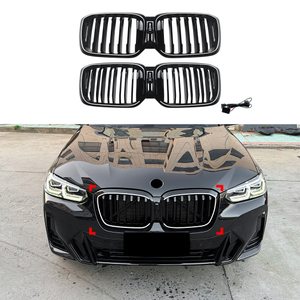 AMP-Z Front Bumper Grille Grill With Lights For BMW X3 G01 X4 G02 LCI 2022-2024