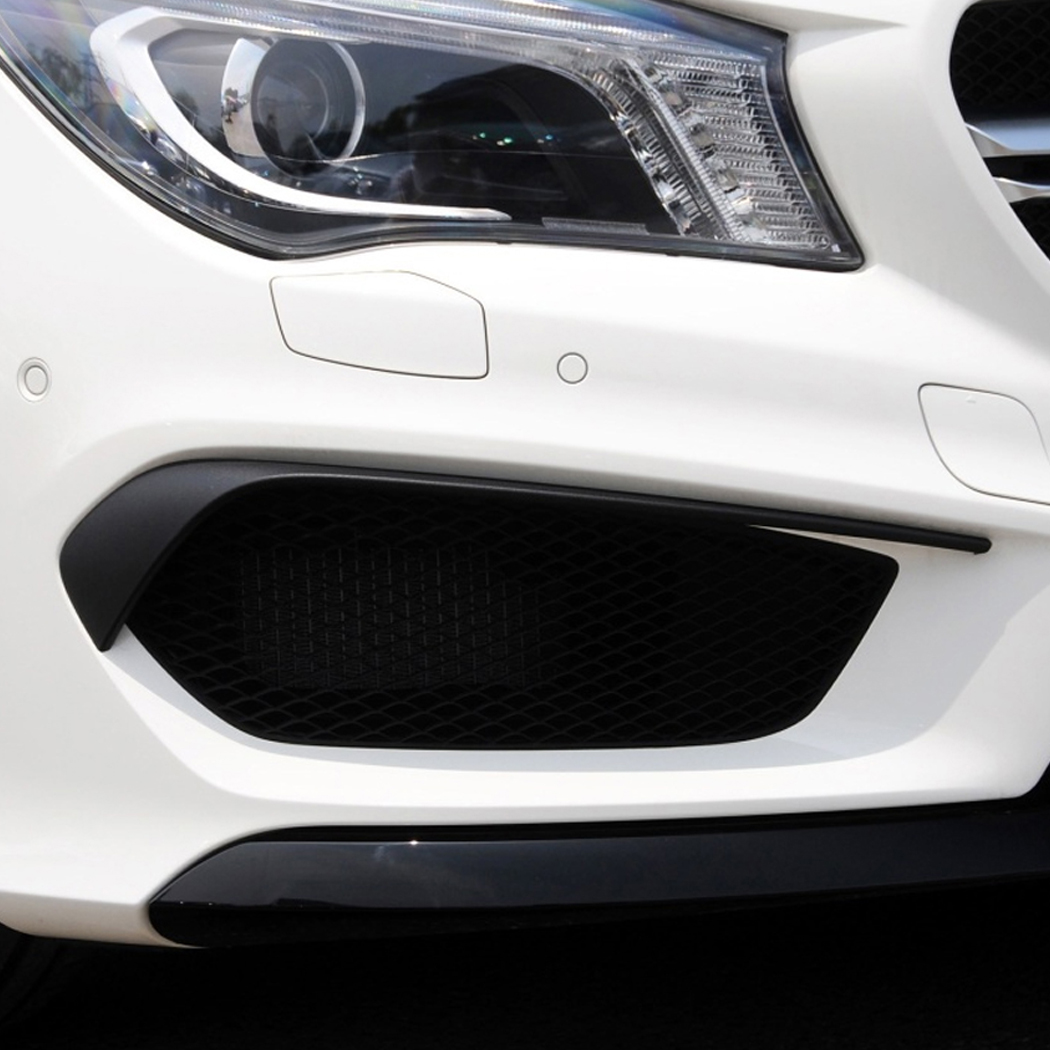 AMP-Z Front Bumper Fins Spoiler Canards For Mercedes Benz CLA Class C117 X117 Pre-Facelit AMG-line 2013-2015