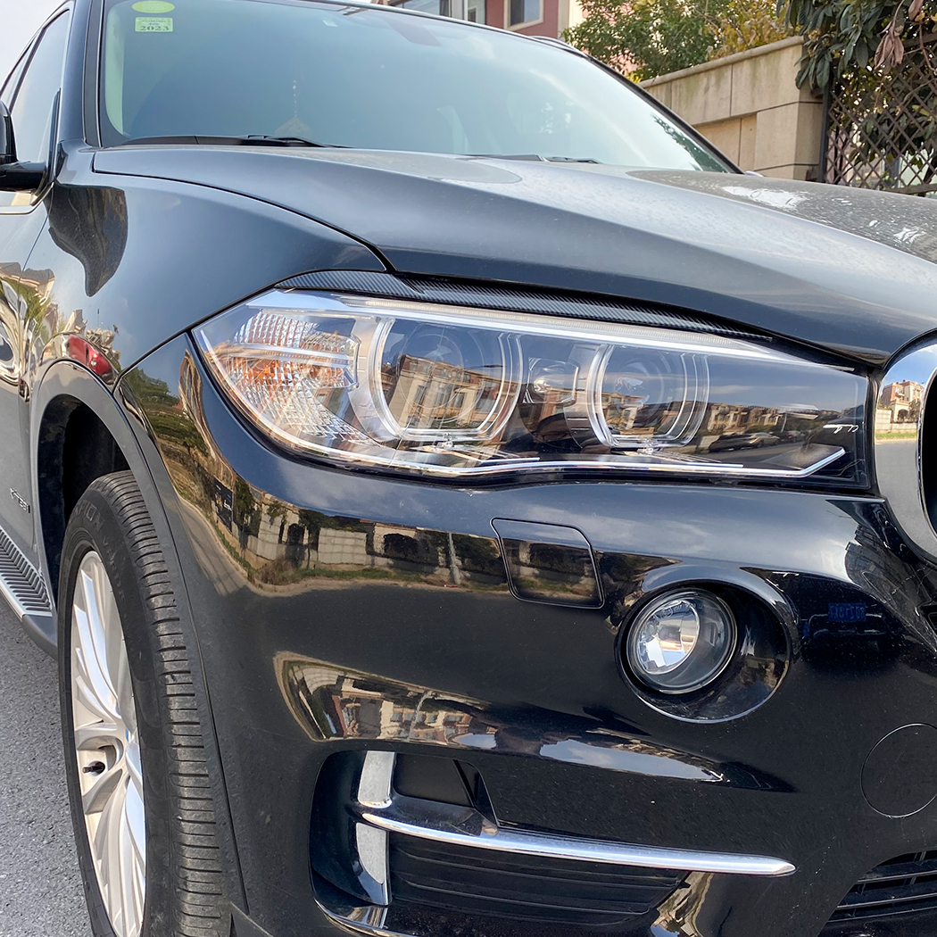 AMP-Z Headlight Eyebrows Eyelids Sticker For BMW X5 F15 X6 F16 2014-2018