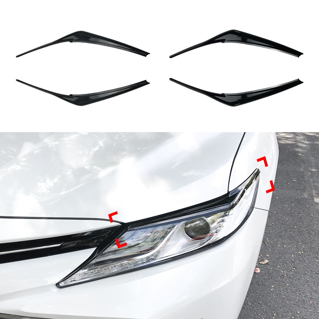 AMP-Z Headlight Eyebrows Eyelids Sticker For Toyota Camry 2018+