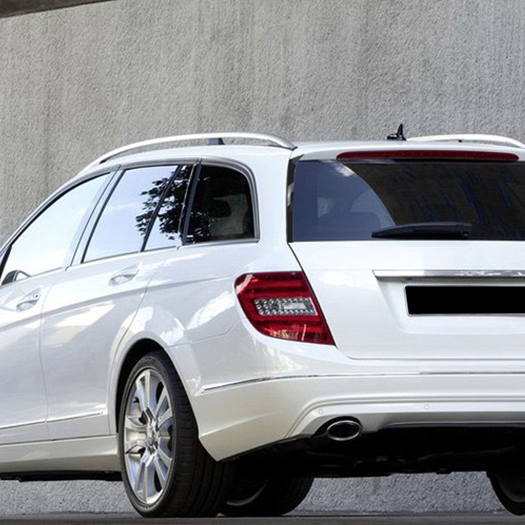 AMP-Z Rear Roof Wing Side Spoiler For Mercedes Benz C Class S204 2008-2014