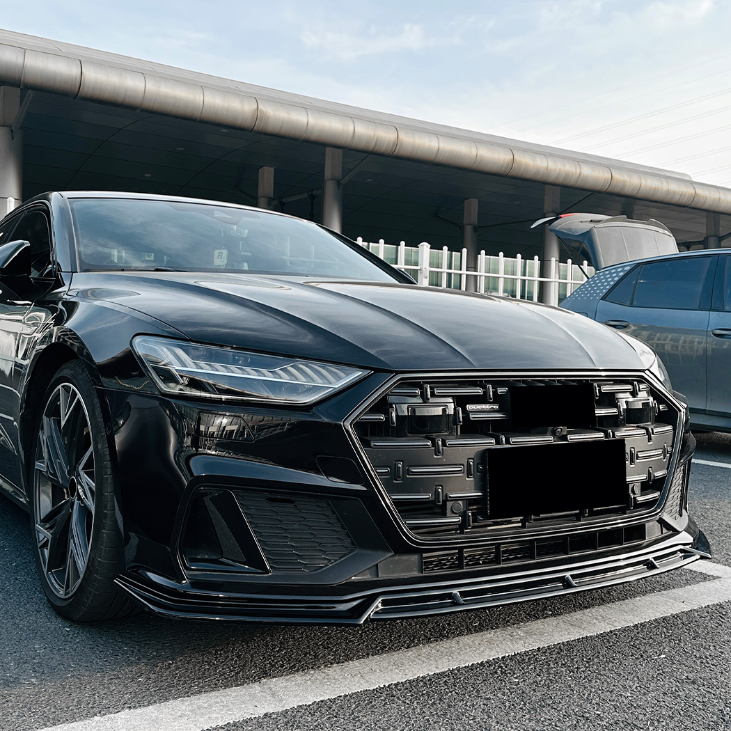 AMP-Z Front Bumper Lip Spiltter For Audi A7 C8 Sline 2019+
