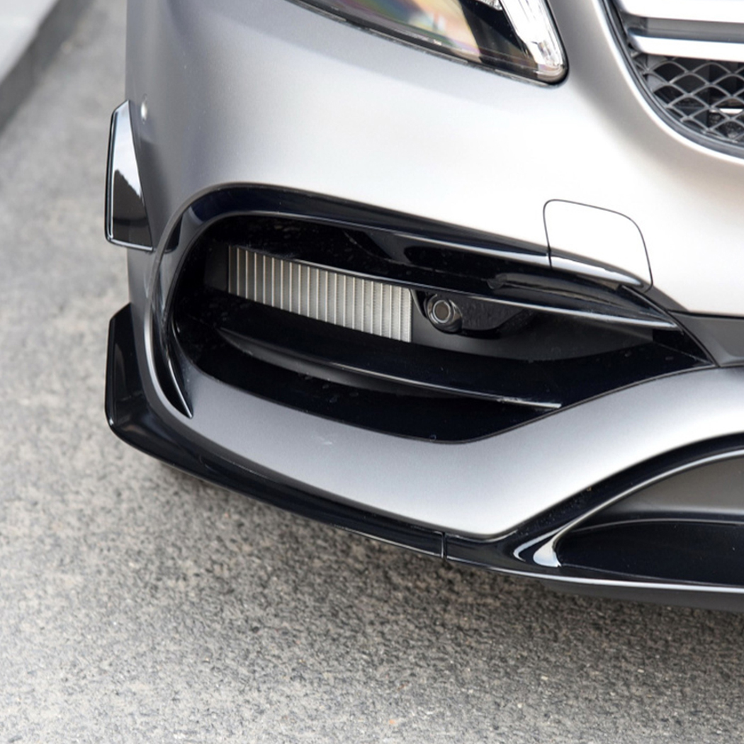 AMP-Z Front Bumper Fins Spoiler Canards For Mercedes Benz A Class W176 Facelit 2016-2018