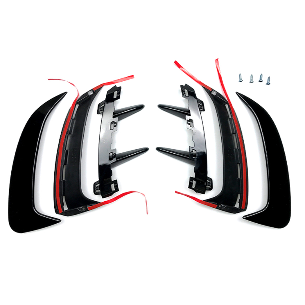 AMP-Z Rear Bumper Fins Spoiler Canards For Mercedes Benz A Class W177 Hatchback AMG Line 2018+