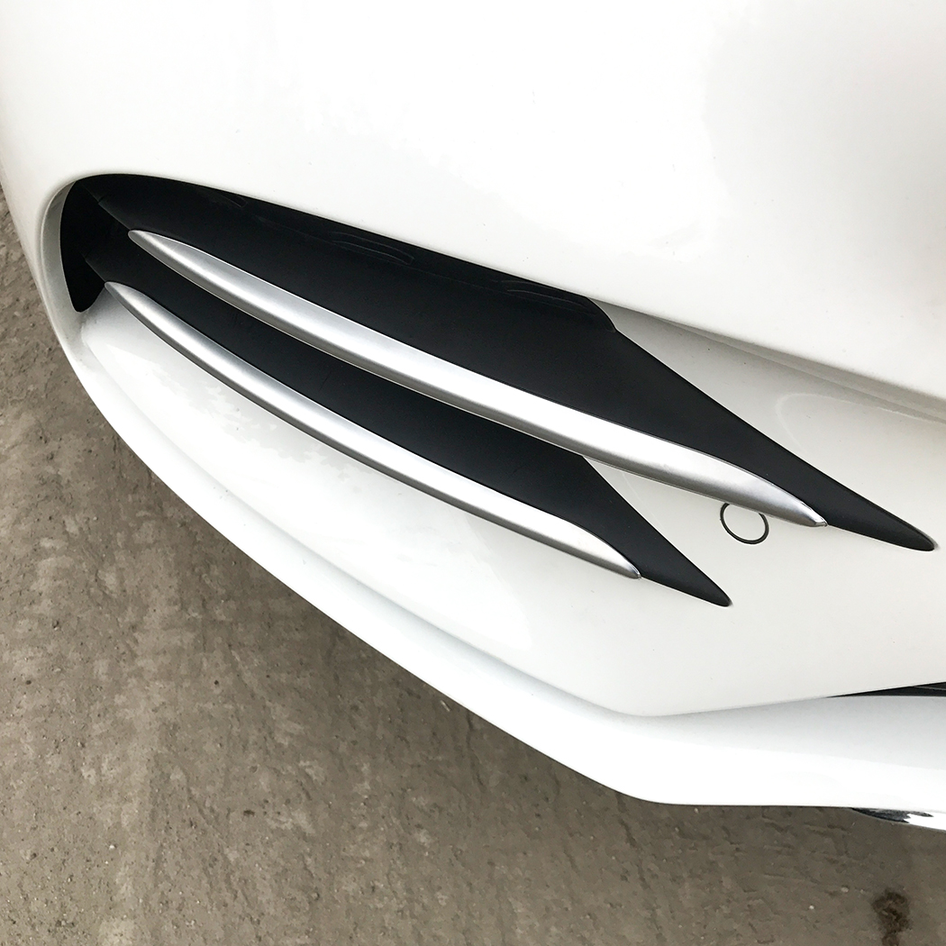 AMP-Z Front Bumper Fins Spoiler Canards For Mercedes Benz A Class W177 Hatchback/ Sedan AMG Line 2018+