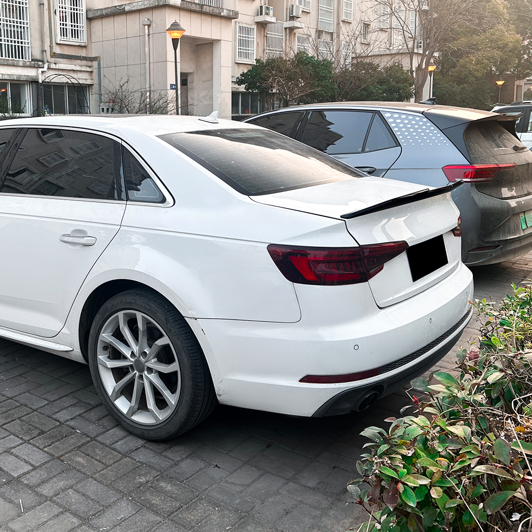 AMP-Z Rear Wing Spoiler PSM Style For Audi A4 B9 2017-2024