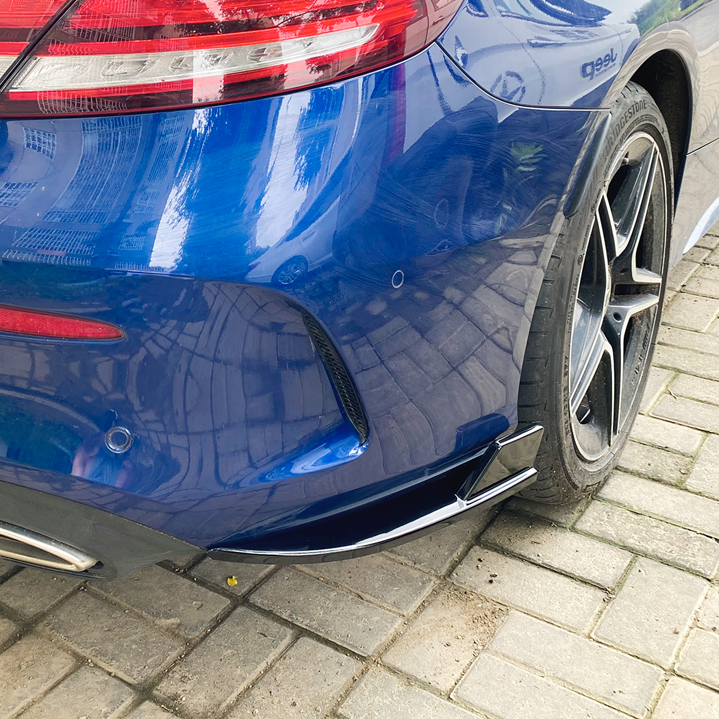 AMP-Z Rear Side Splitter Sticker For Mercedes Benz C Class C Coupe C205 2015-2021