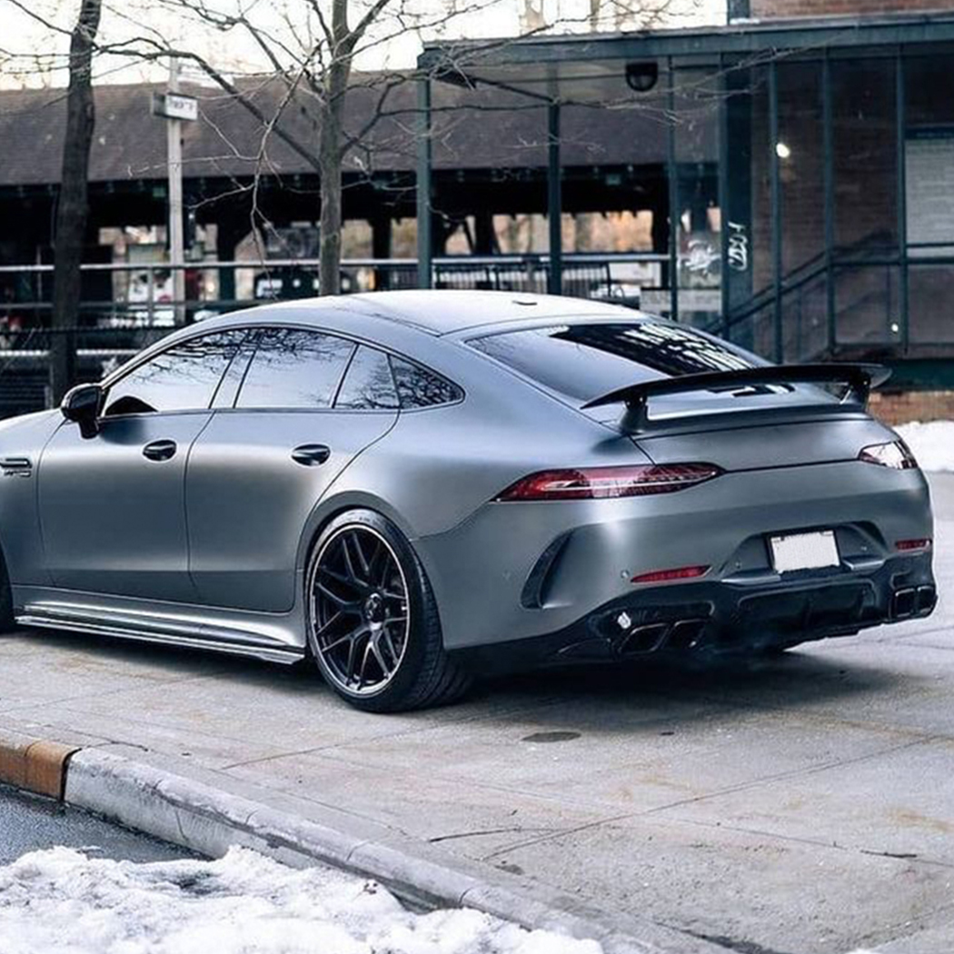 AMP-Z Rear Bumper Fins Spoiler Canards For Mercedes Benz AMG GT50 GT63