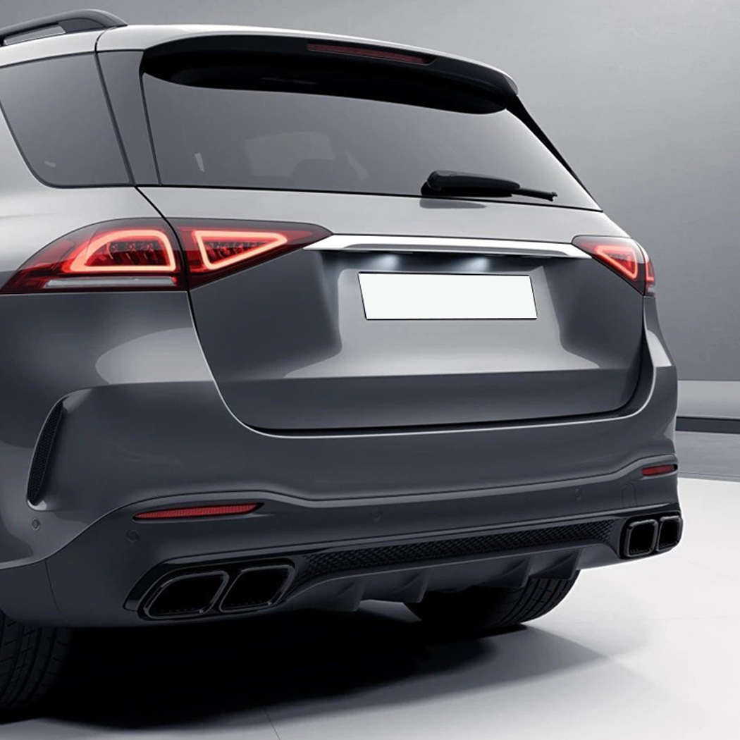 AMP-Z Rear Bumper Spoiler Lip For Mercedes Benz GLE Class W167 X167 AMG-Line 2019+