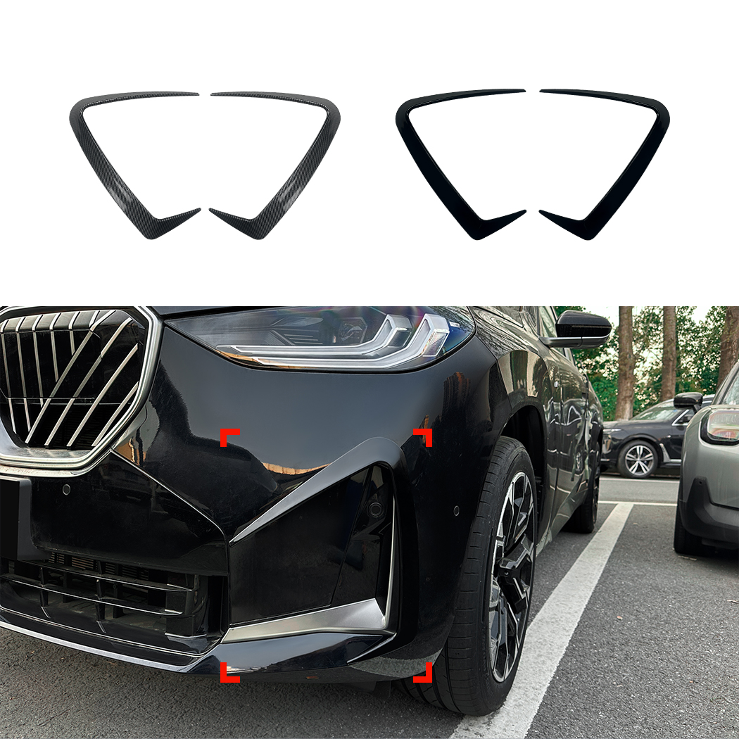 AMP-Z Front Bumper Fins Spoiler Canards For BMW X3 G45 M Sport 2025+