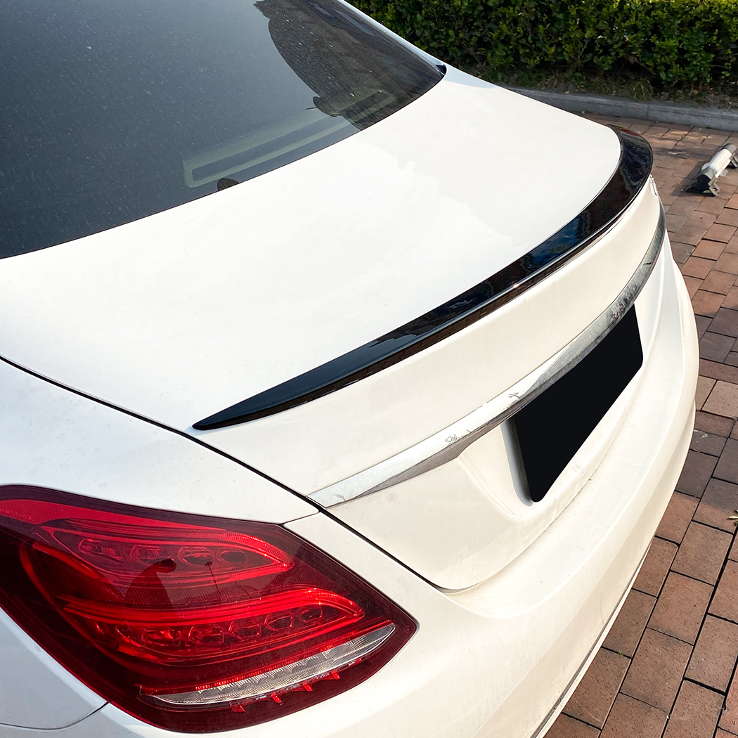 AMP-Z Rear Roof Wing Small Spoiler For Mercedes Benz C Class W205 4-Doors Sedan 2015-2021