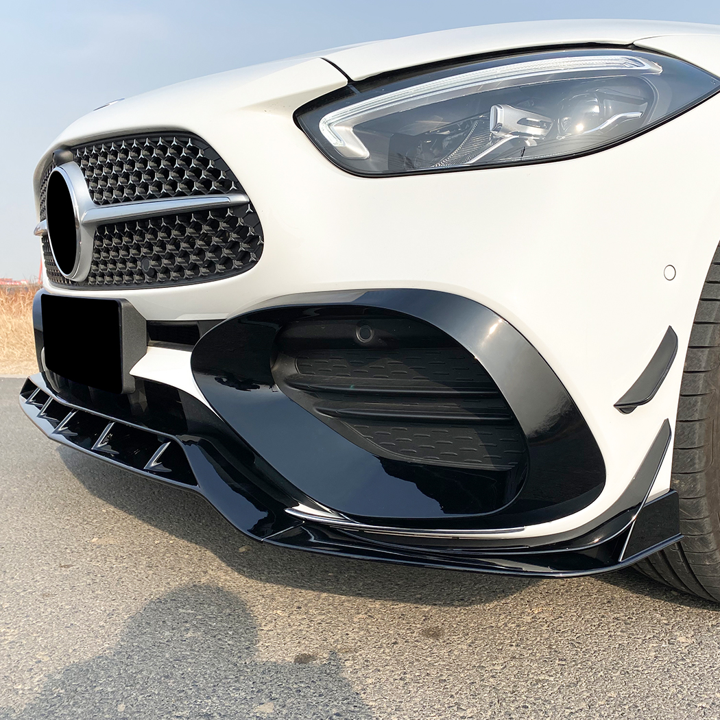 AMP-Z Front Bumper Lip Spiltter For Mercedes Benz C Class W206 AMG Line 2022+