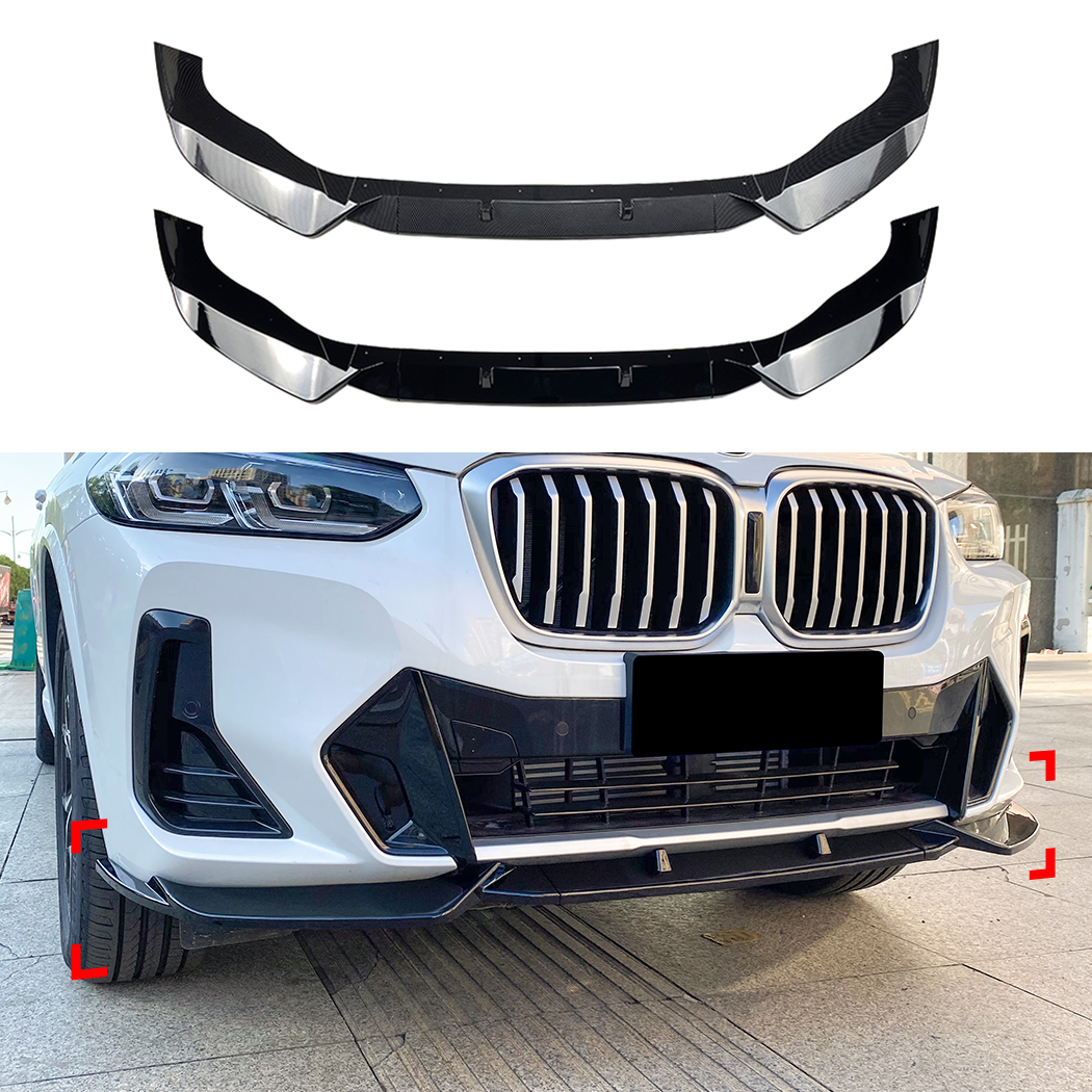 AMP-Z Front Bumper Lip Spiltter For BMW X3 G01 X4 G02 2022+