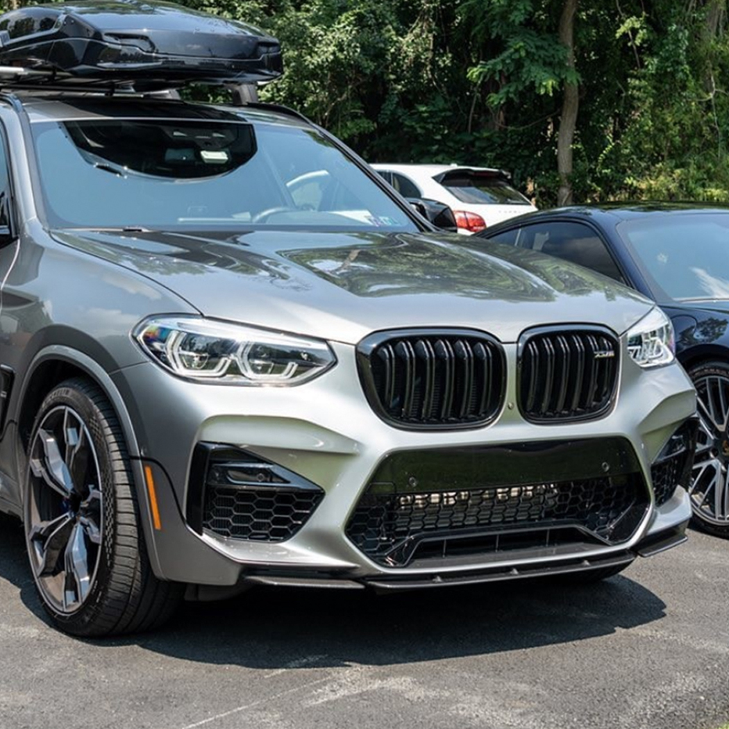 AMP-Z Front Bumper Lip Spiltter For BMW X3M X4M F97 F98 2019-2021