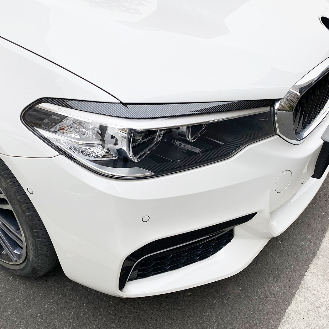 AMP-Z Headlight Eyebrows Eyelids Sticker For BMW 5 Series G30 G31 Pre-Facelift 2017-2020