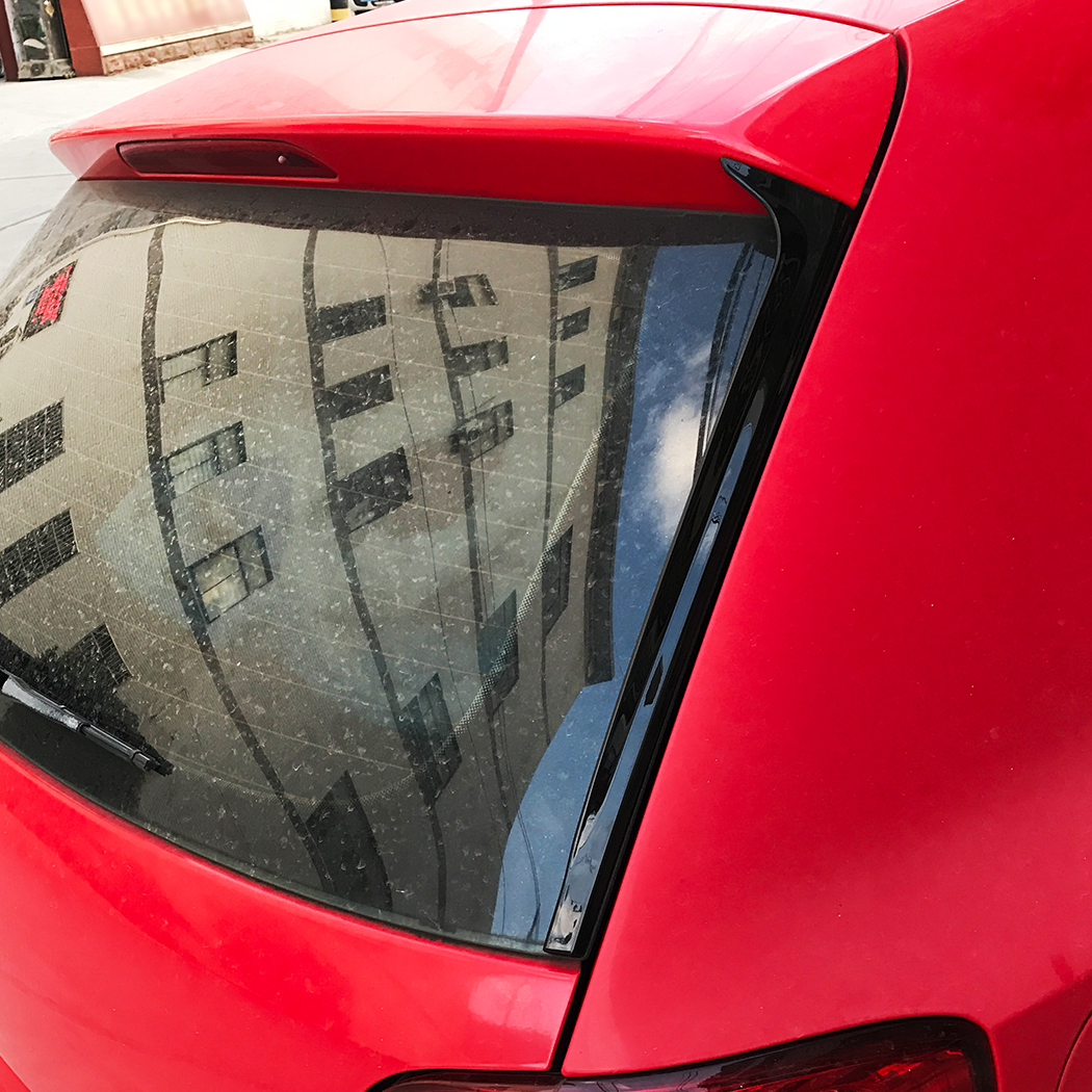 AMP-Z Rear Roof Wing Side Spoiler For VW Volkswagen Polo MK5 6R 6C 2010-2017