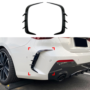 AMP-Z Rear Bumper Fins Spoiler Canards For BMW 4 Series G22 G23 M Sport 2020+