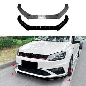 AMP-Z Front Bumper Lip Spiltter For VW Volkswagen Polo 6C GTI 2015-2018