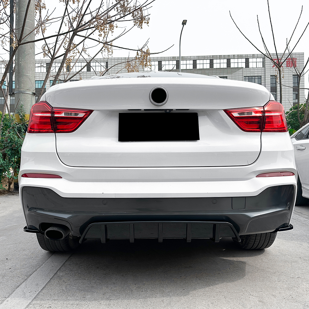 AMP-Z Rear Bumper Spoiler Lip For BMW X4 F26 M Sport 2014-2018