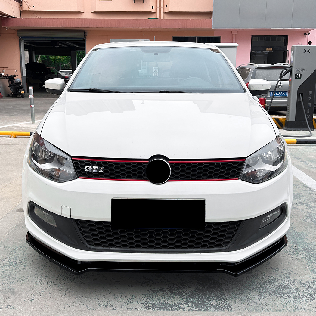 AMP-Z Front Bumper Lip Spiltter For VW Volkswagen Polo 6R GTI 2010-2014