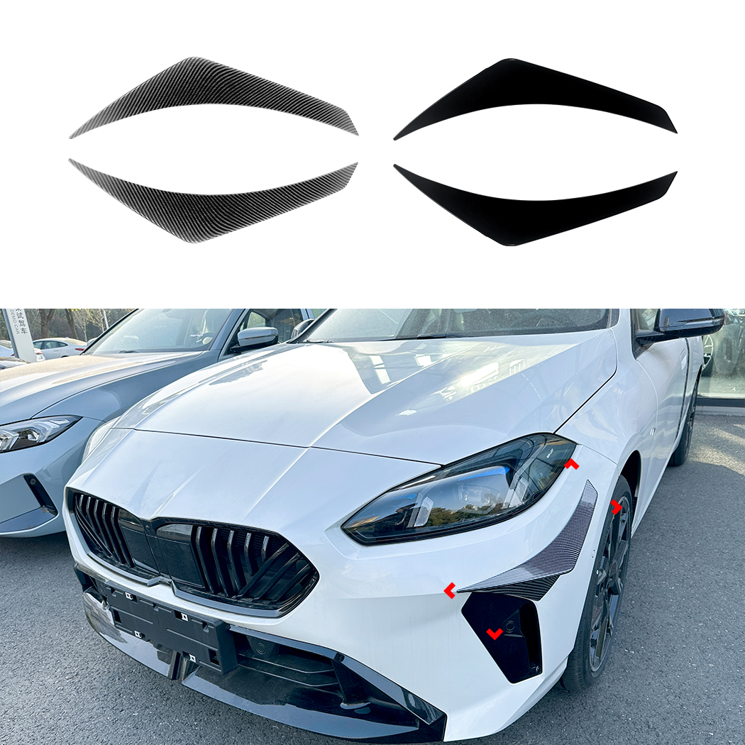 AMP-Z Front Bumper Fins Spoiler Canards For BMW 1 Series 2 Series F70 F74 2024+