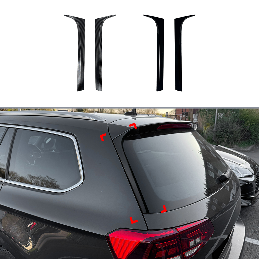 AMP-Z Rear Roof Wing Side Spoiler For VW Volkswagen Passat B8 B8.5 2015-2023