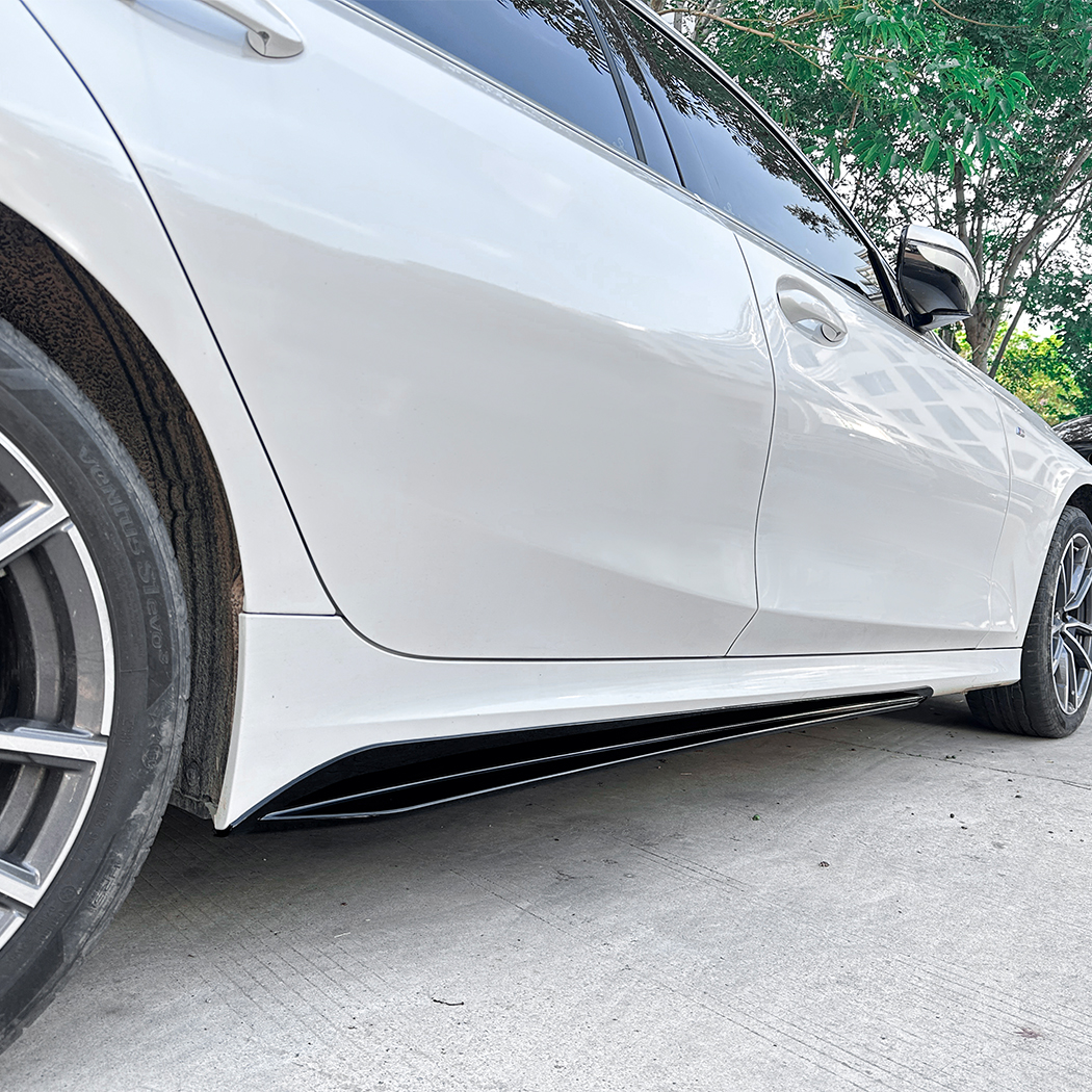 AMP-Z Side Skirt Rocker Panel Splitter Lip For BMW 3 Series G20 M Sport 2019+