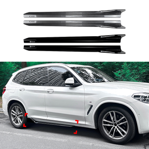 AMP-Z Side Skirt Rocker Panel Splitter Lip For BMW X3 G01 X4 G02 M Sport 2018-2024