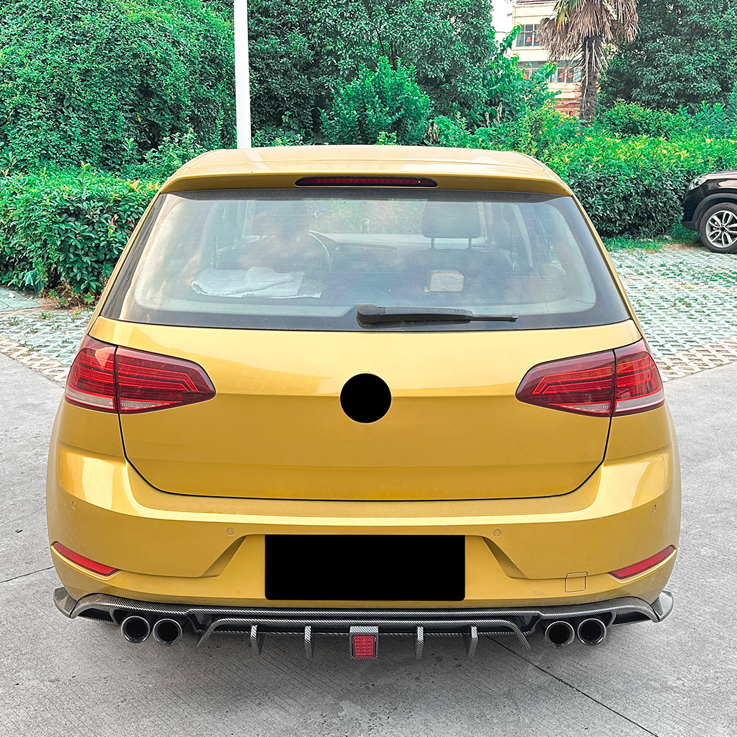 AMP-Z Rear Bumper Spoiler Lip For VW Golf MK7.5 Standard GTI 2017-2019