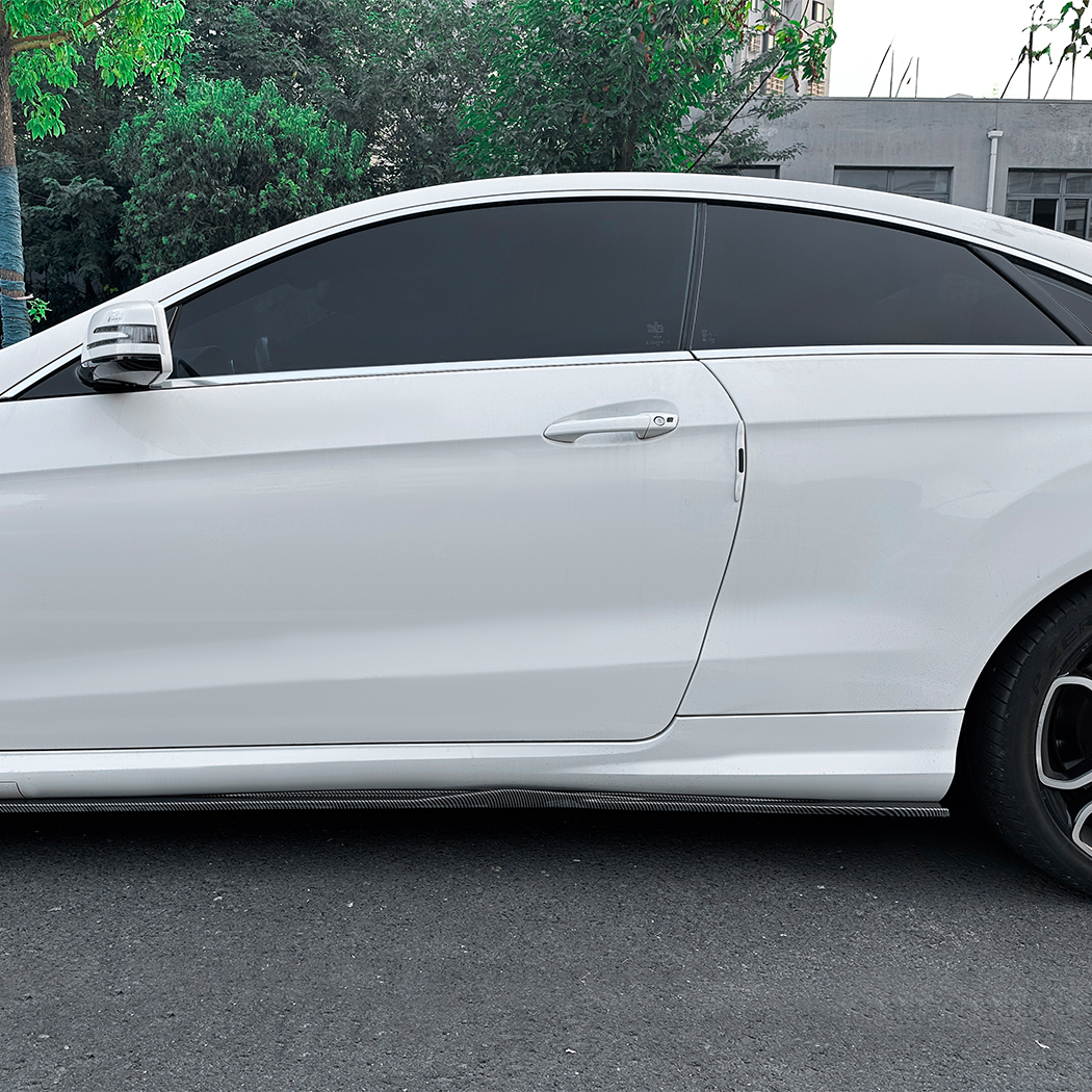 AMP-Z Side Skirt Rocker Panel Splitter Lip For Mercedes Benz E Class E Coupe C207 AMG 2009-2016